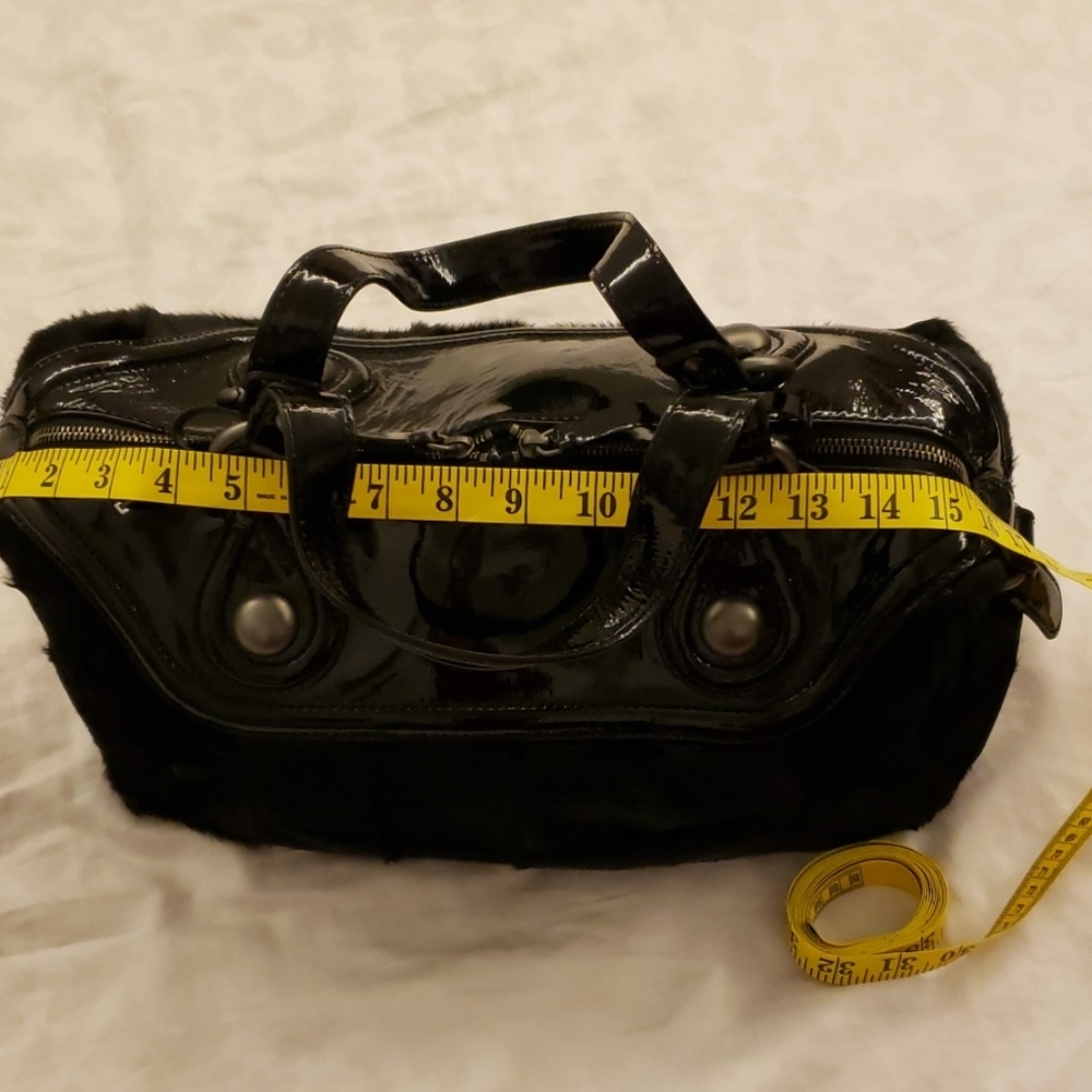 New! FrancescoBiasia Patent Leather Satchel Bag - Picture 3 of 8